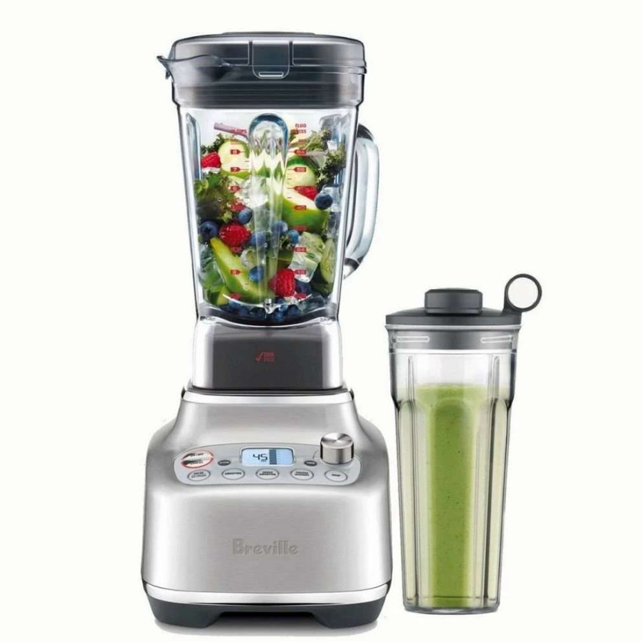 Blending & Drinks * | Brand New Breville The Super Q Personal Blender | Brushed Stainless Steel Silver