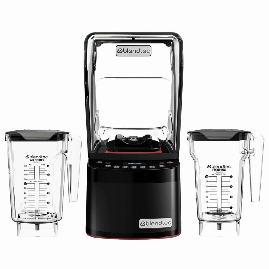 Blending & Drinks * | Outlet Blendtec Commercial Stealth 885 Blender + Fourside Jar & Wildside Jar Black & Stainless