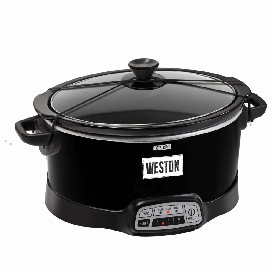 Frying, Grilling & Cooking * | Promo Weston Slow Cooker Programmable 7 Qt Black