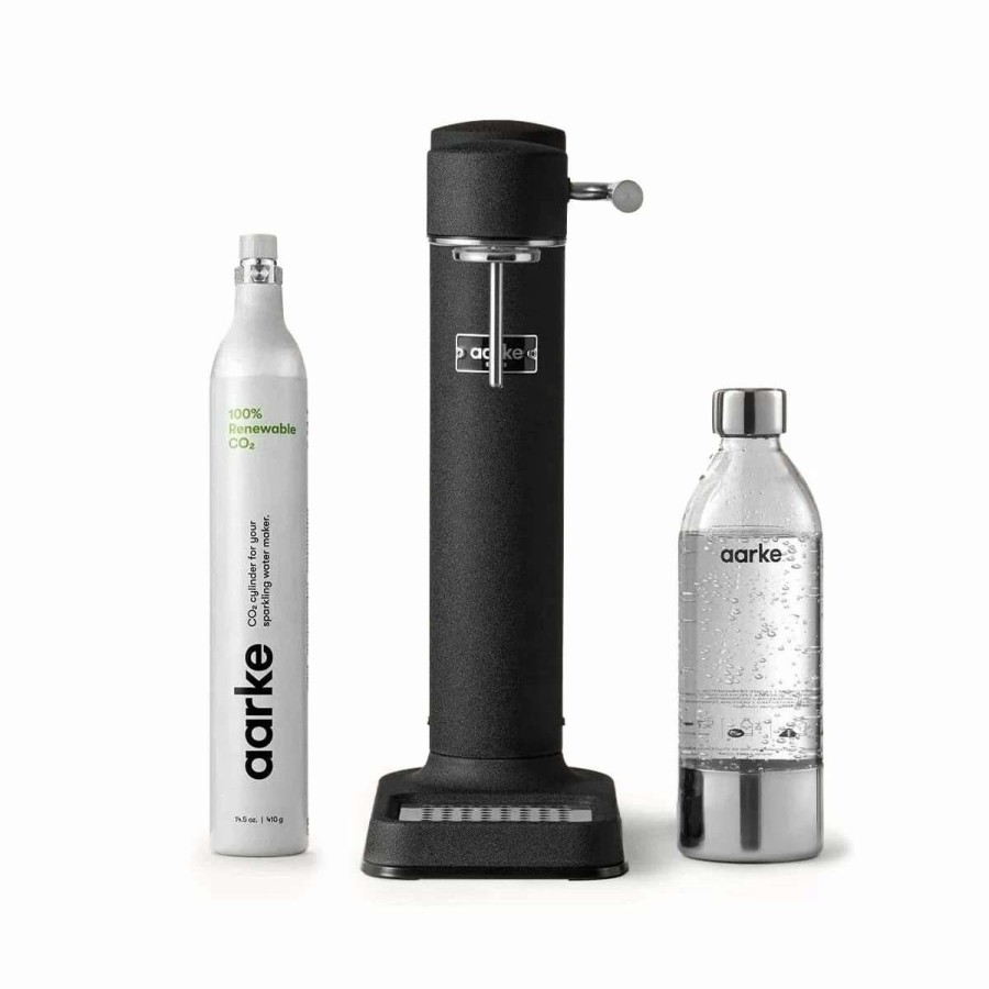 Blending & Drinks * | Deals Aarke Carbonator Iii With Co2 Cylinder | Matte Black Black