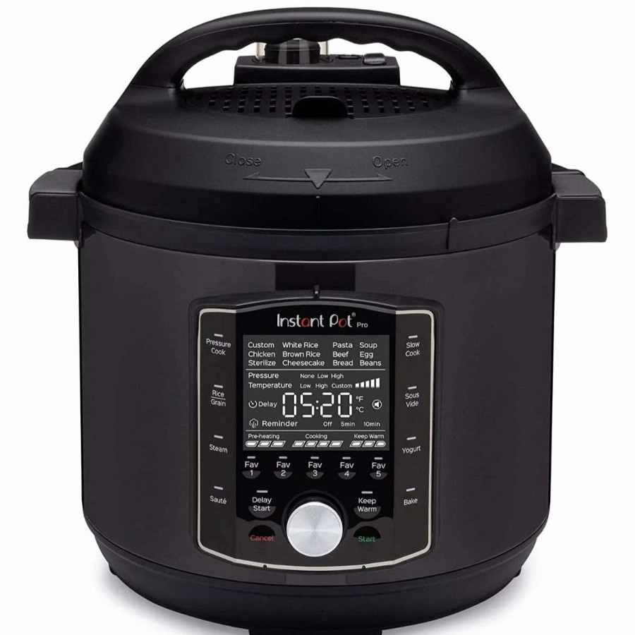 Frying, Grilling & Cooking * | Outlet Instant Pot Pro Pressure Cooker | 8-Quart Black