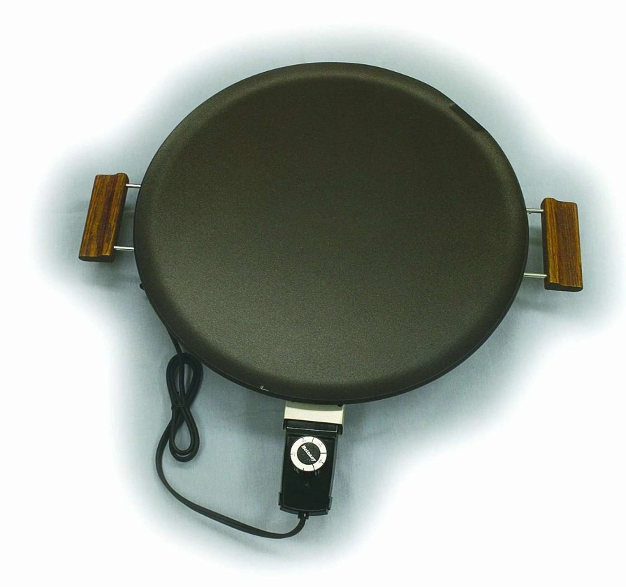 Frying, Grilling & Cooking * | New Bethany Housewares Heritage Grill / Lefse Griddle Nonstick Silverstone Black