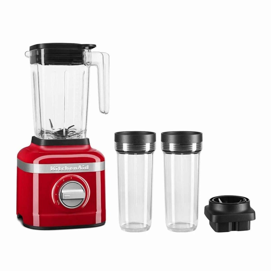 Blending & Drinks * | Cheap Kitchenaid K150 3-Speed Blender + 2 Personal Jars | Passion Red Red