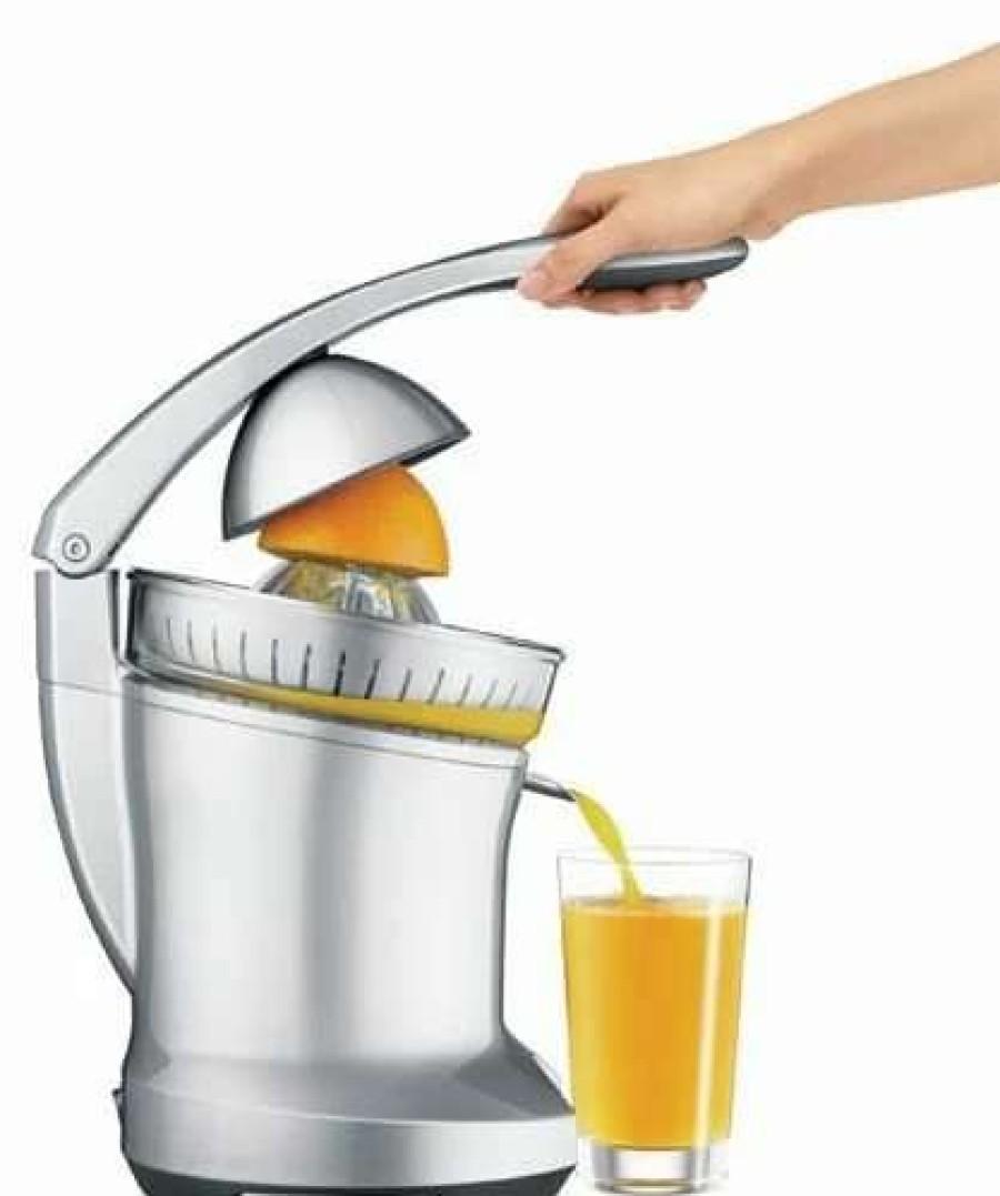 Blending & Drinks * | Best Deal Breville The Citrus Press Motorized Juicer | Silver Silver