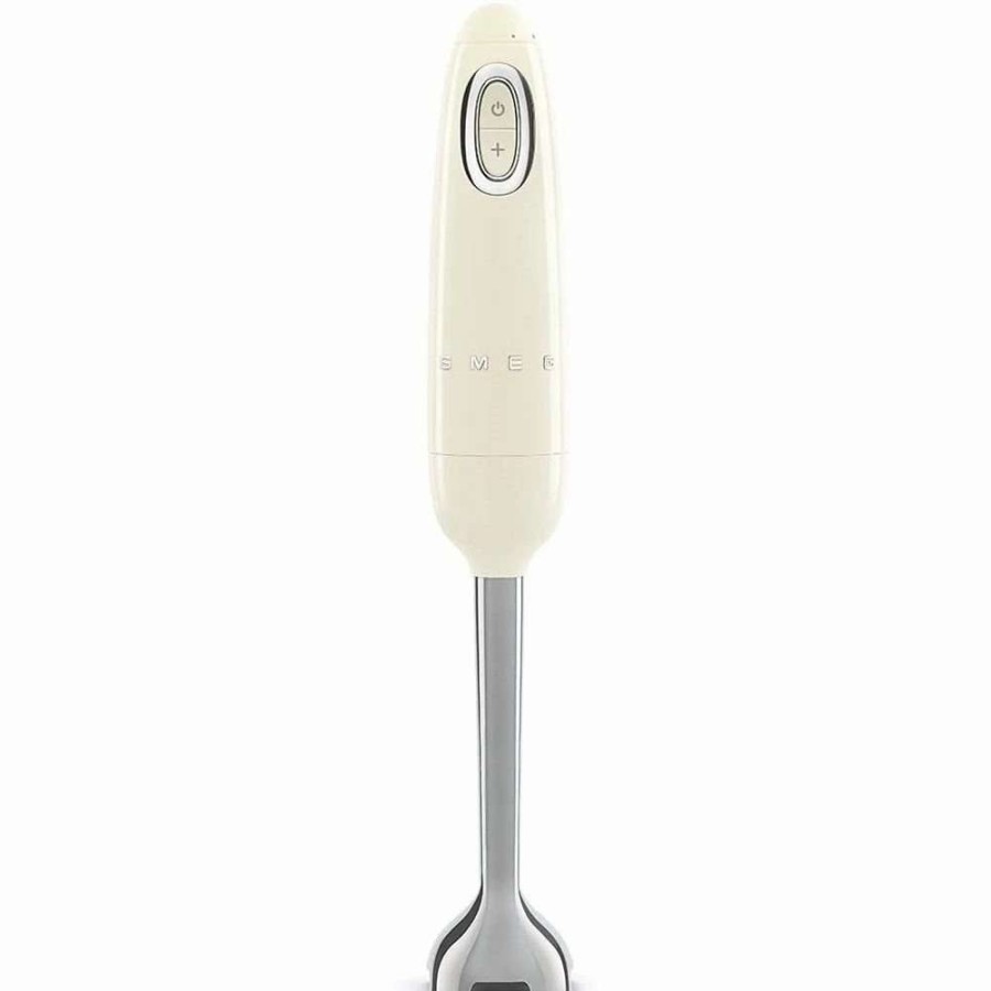 Blending & Drinks * | Hot Sale Smeg Hand Blender | Cream Cream, Stainless Steel