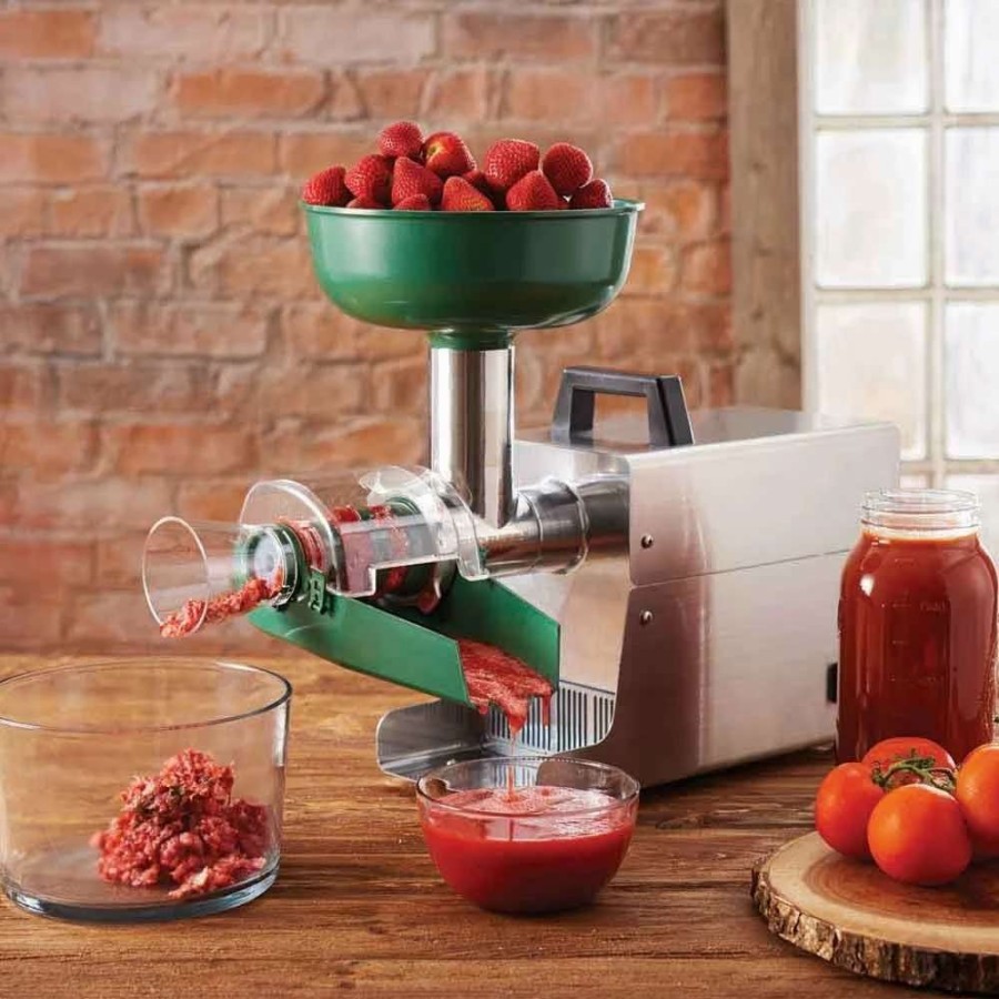 Blending & Drinks * | Coupon Lem Big Bite Juicer Attachment Green, Steel