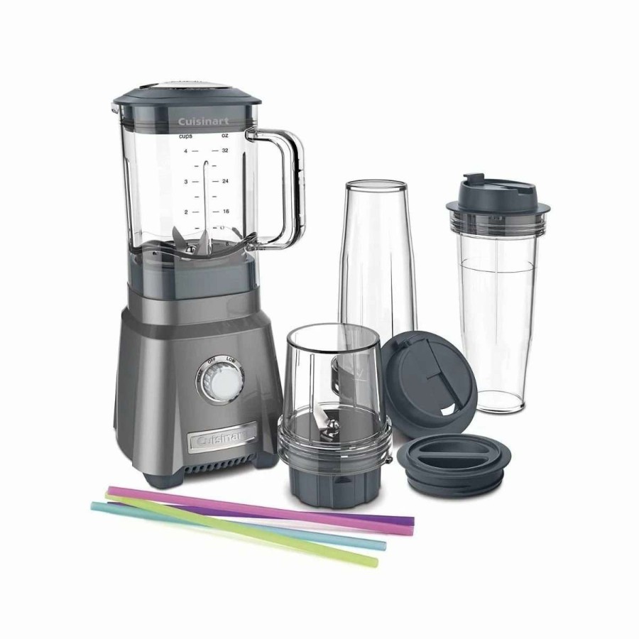 Blending & Drinks * | New Cuisinart Hurricane Compact Juicing Blender | Gun Metal Gray