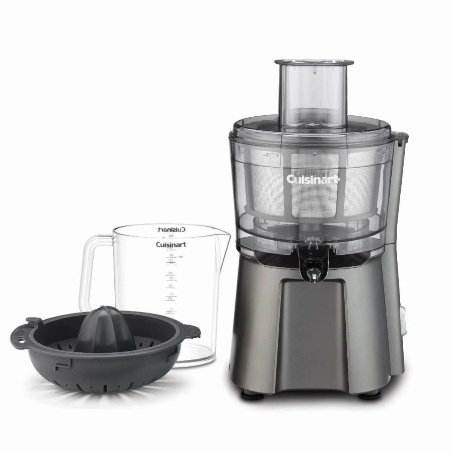 Blending & Drinks * | Hot Sale Cuisinart Combo Juice Extractor & Citrus Juicer Black & Stainless