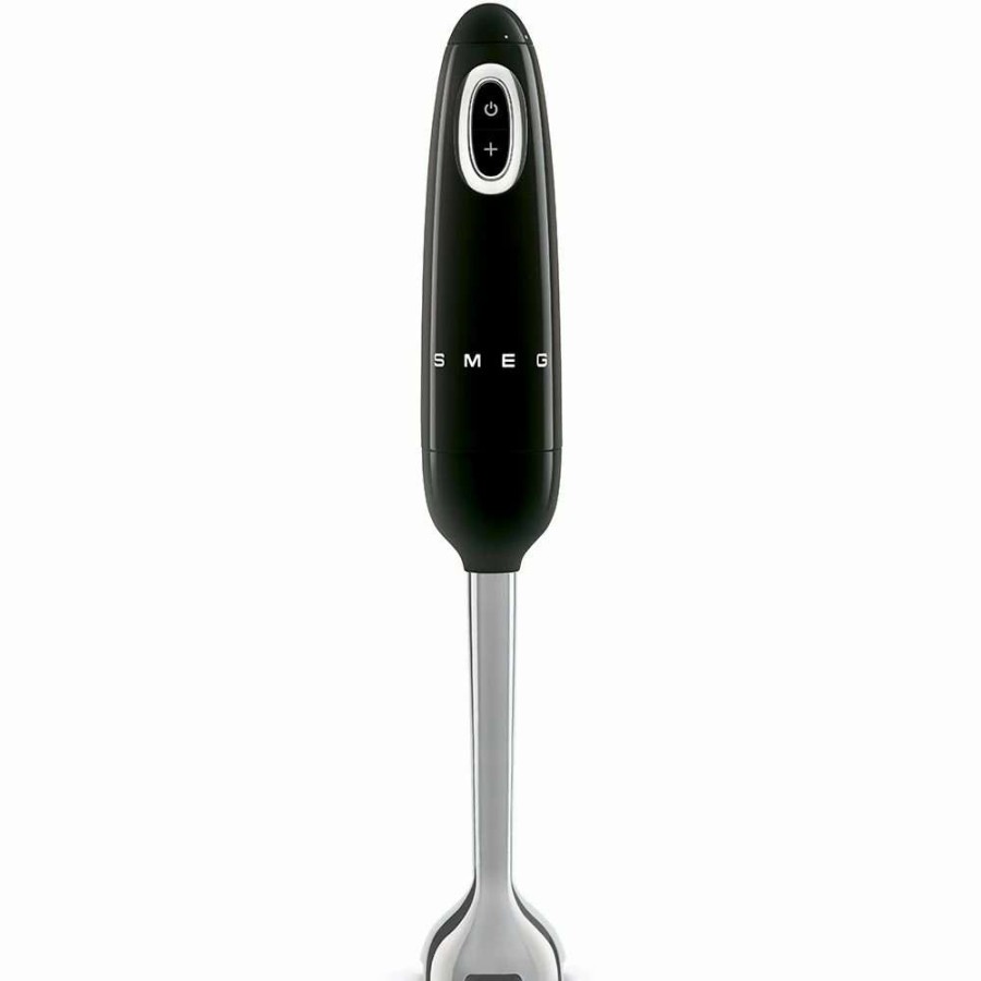 Blending & Drinks * | Flash Sale Smeg Hand Blender & Accessories Set | Black Black & Stainless