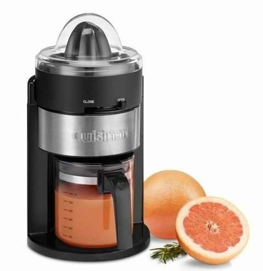 Blending & Drinks * | Budget Cuisinart Citrus Juicer With 22Oz Carafe Black & Stainless