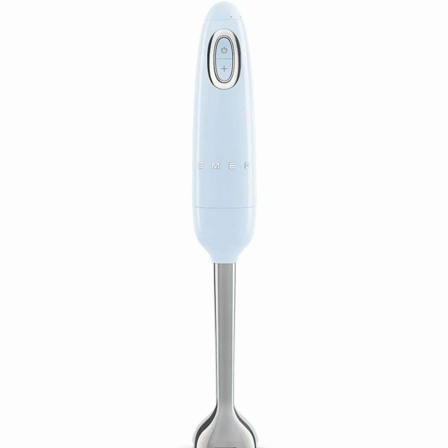 Blending & Drinks * | Best Reviews Of Smeg Hand Blender & Accessories Set | Pastel Blue Blue, Stainless Steel