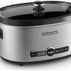 Frying, Grilling & Cooking * | Top 10 Kitchenaid Slow Cooker 6-Quart With Glass Lid | Stainless Steel Silver