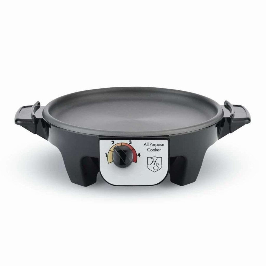 Frying, Grilling & Cooking * | Outlet Heritage Steel Cookware Stainless Steel Electric Slow Cooker Base Black