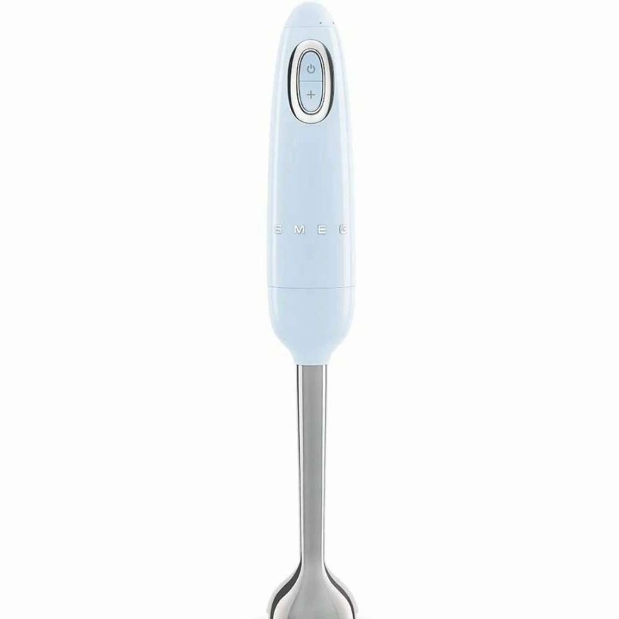 Blending & Drinks * | Flash Sale Smeg Hand Blender | Pastel Blue Blue, Stainless Steel