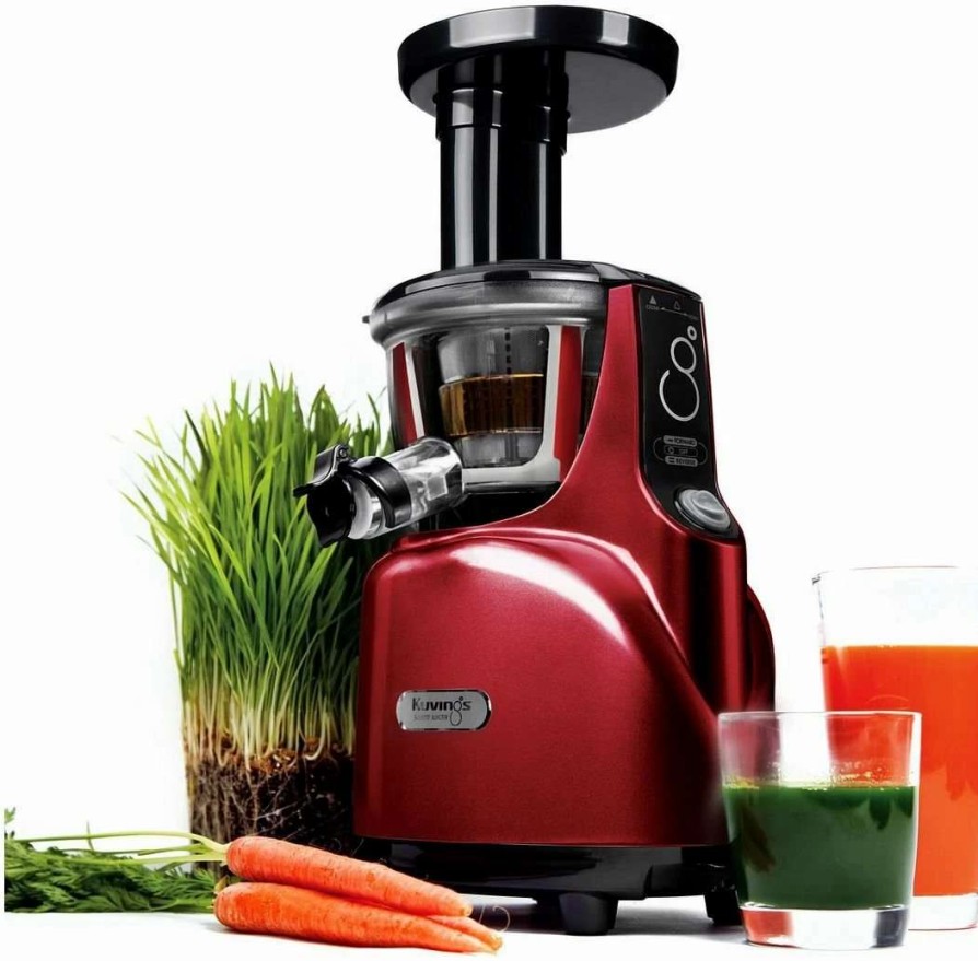 Blending & Drinks * | Budget Kuvings Juicer Kuvings Silent Juicer W/ Smart Cap Burgundy Pearl Red