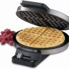 Frying, Grilling & Cooking * | Best Deal Cuisinart Classic Waffle Maker | Round Silver