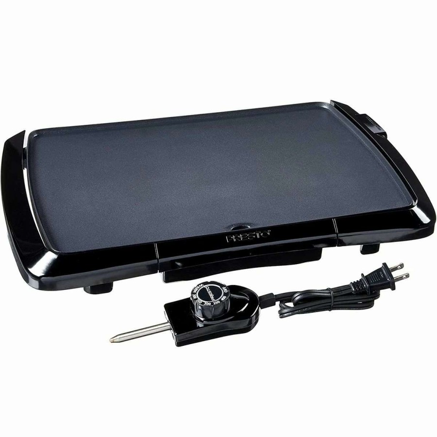 Frying, Grilling & Cooking * | Coupon Presto Cool-Touch Electric Griddle | 10.5 X 16 Black