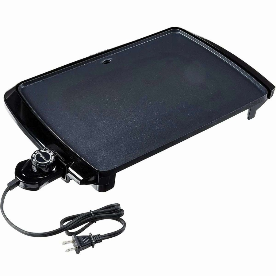 Frying, Grilling & Cooking * | Coupon Presto Cool-Touch Electric Griddle | 10.5 X 16 Black