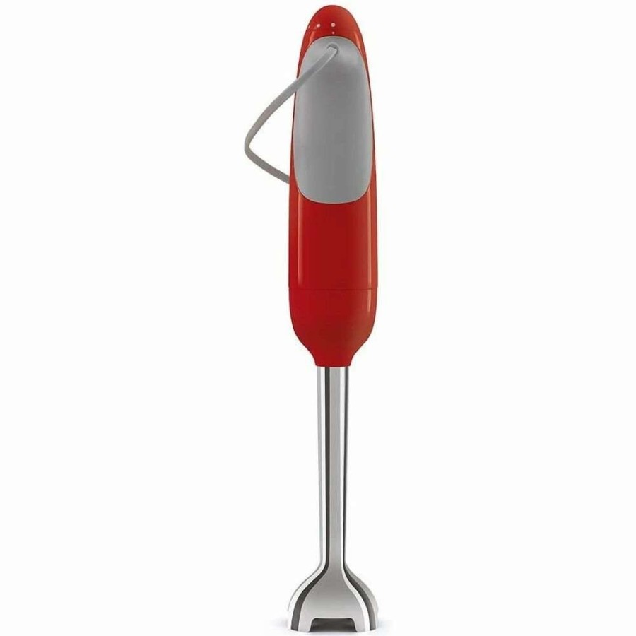 Blending & Drinks * | Deals Smeg Hand Blender | Red Red, Stainless Steel