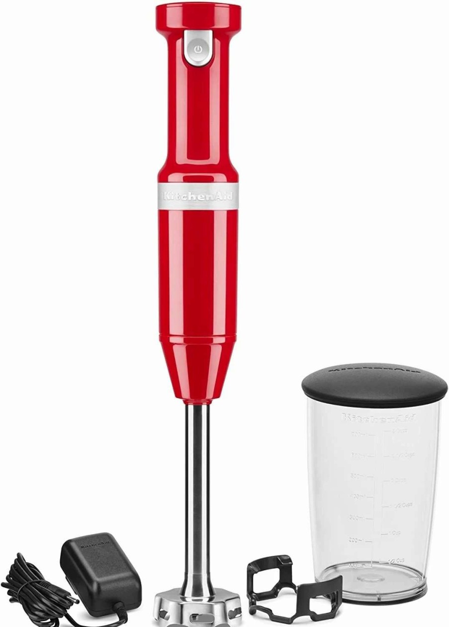 Blending & Drinks * | Buy Kitchenaid Variable Speed Cordless Hand Blender | Passion Red Red