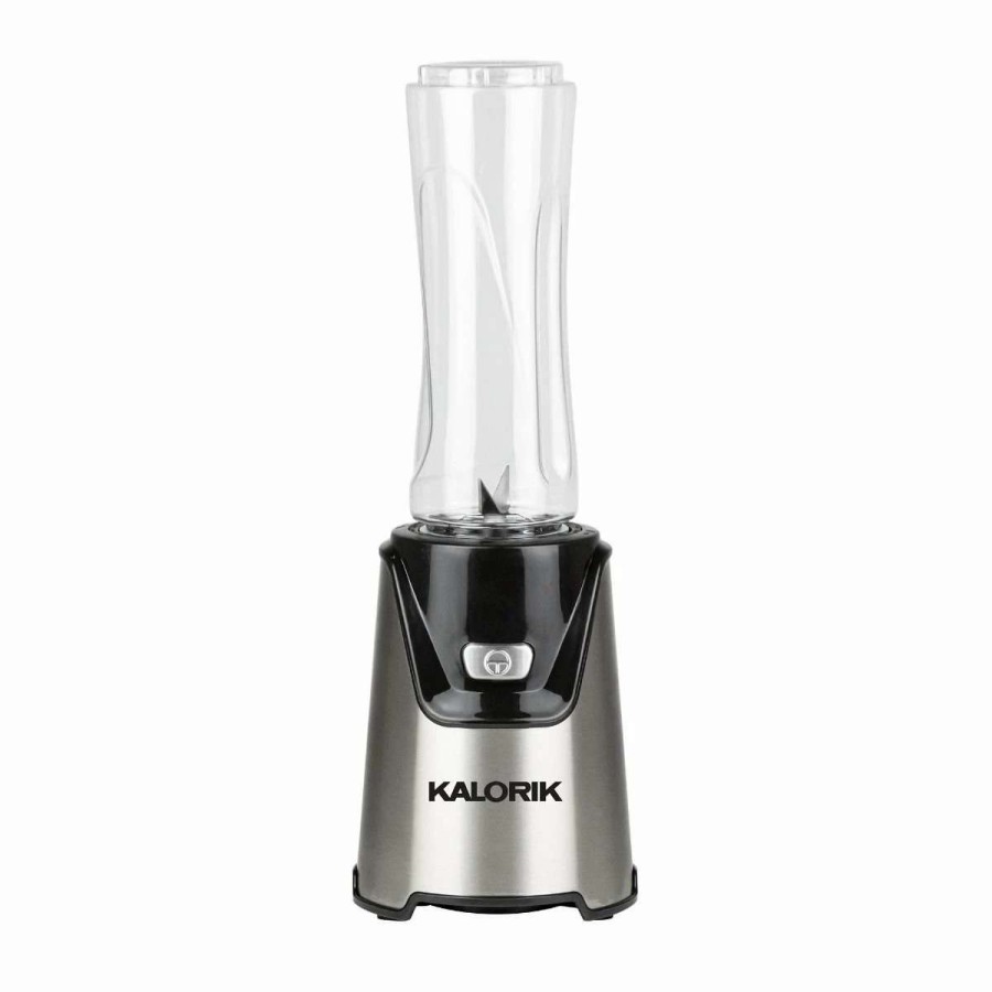 Blending & Drinks * | Cheapest Kalorik Personal Blender With 2 Tritan Bottles | Stainless Steel Black