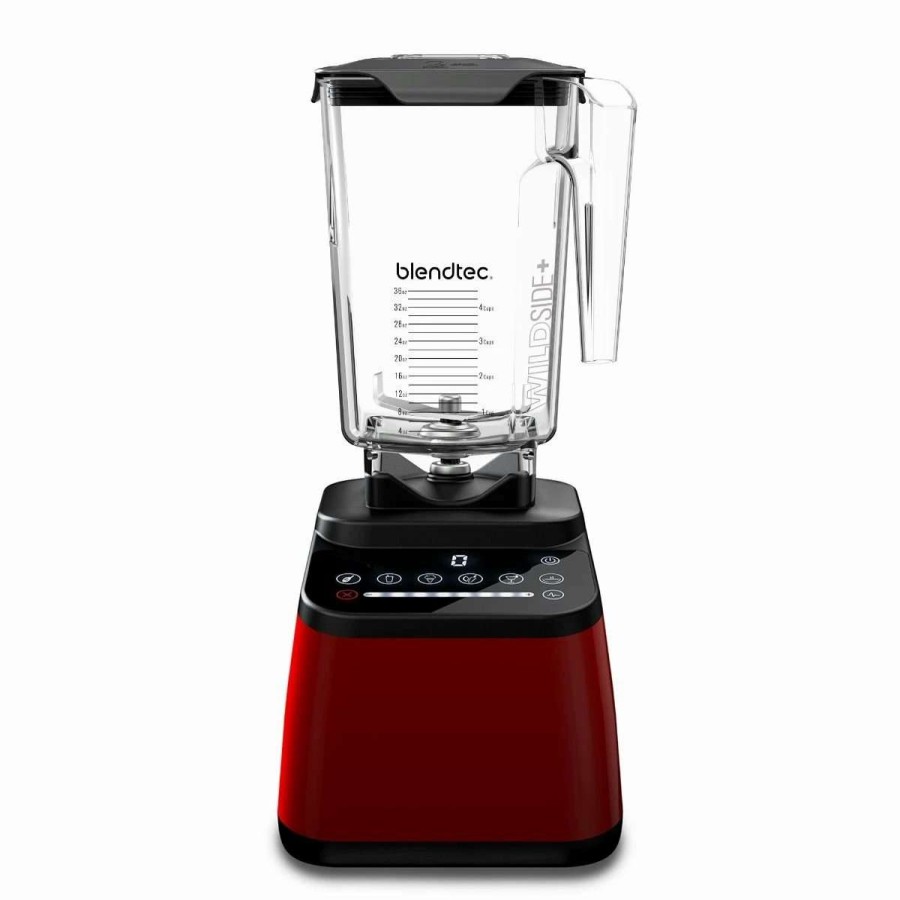 Blending & Drinks * | Best Reviews Of Blendtec Home Designer 650 Blender With Wildside Jar | Pomegranate Red