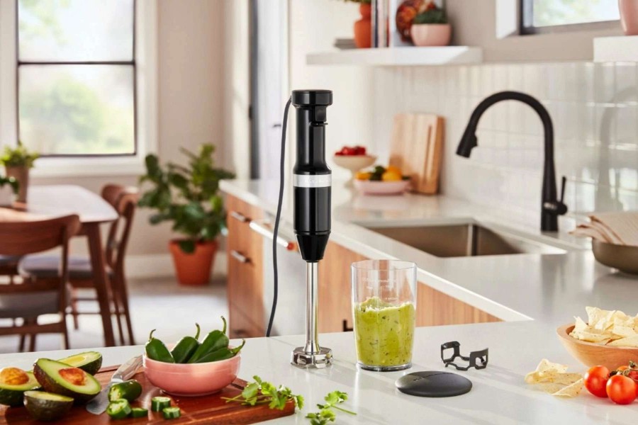 Blending & Drinks * | Best Deal Kitchenaid Variable Speed Corded Hand Blender | Onyx Black Black