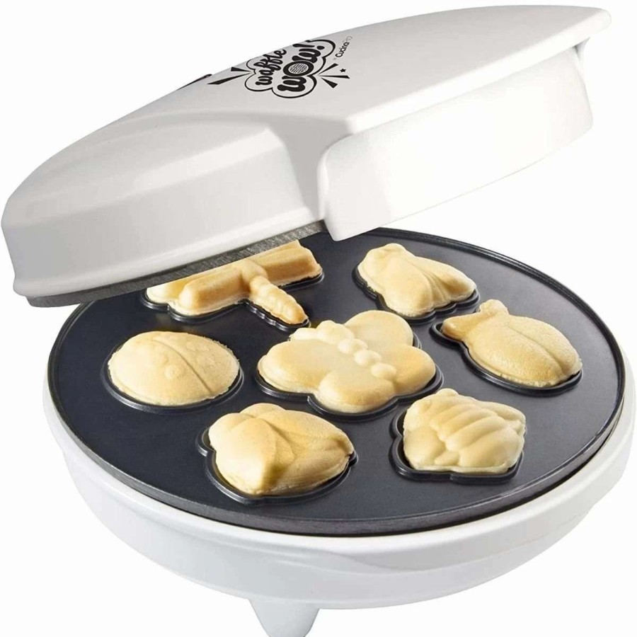 Frying, Grilling & Cooking * | New Cucina Pro Cucinapro Waffle Maker | Creepy Crawlers Gray, White