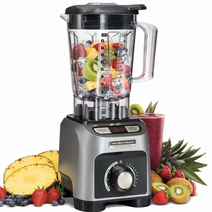 Blending & Drinks * | Deals Hamilton Beach Home Hamilton Beach Professional 1800-Watt Power Blender Gray