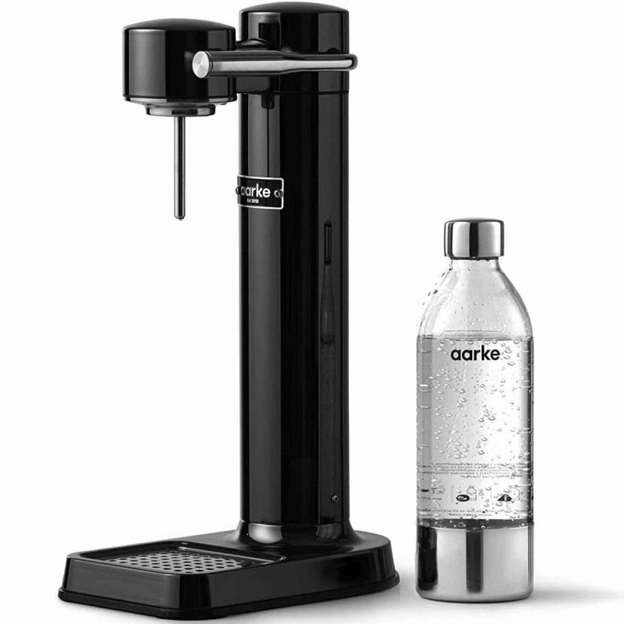 Blending & Drinks * | Cheap Aarke Carbonator Iii With Co2 Cylinder | Black Chrome Black