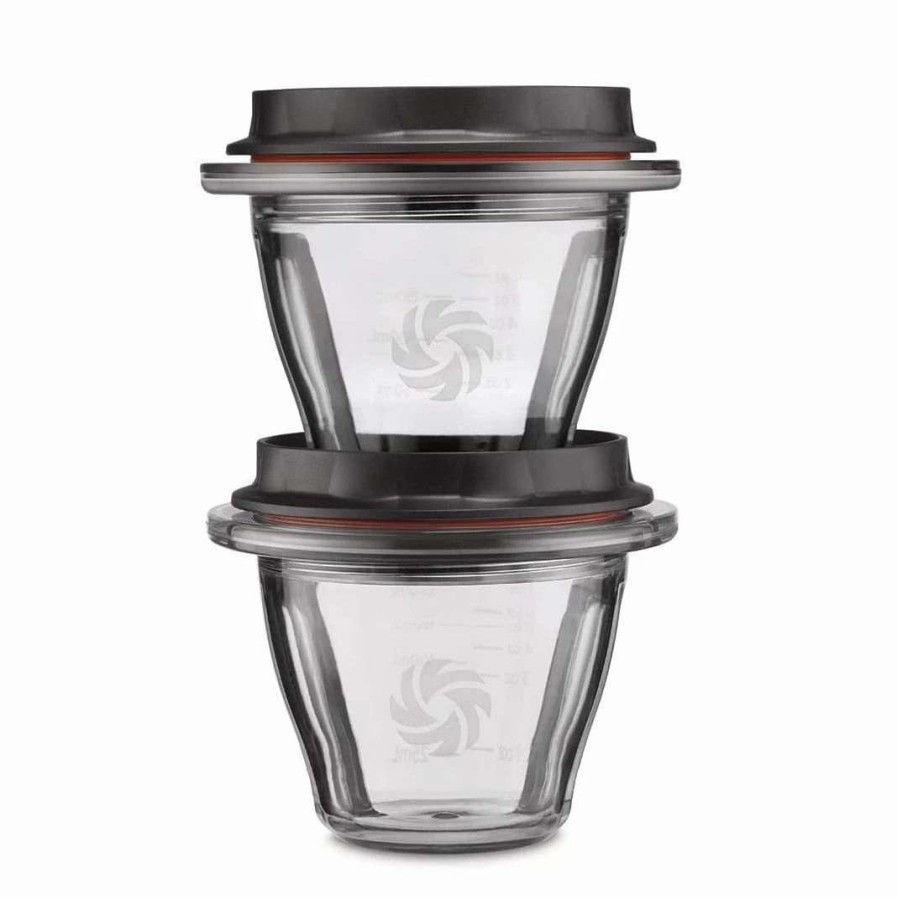 Blending & Drinks * | Budget Vitamix 8 Oz. Stackable Blending Bowls (Set Of 2) Clear