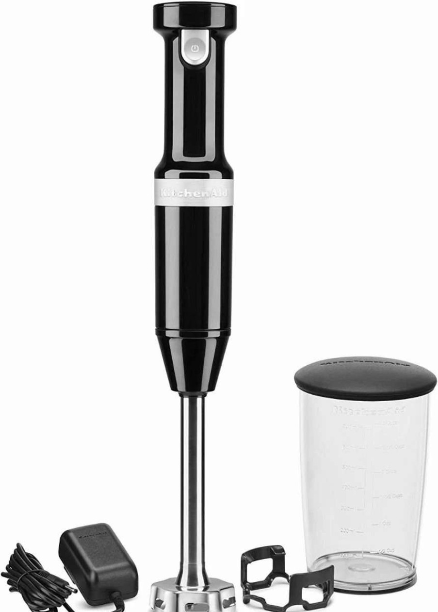 Blending & Drinks * | Coupon Kitchenaid Onyx Black Cordless Small Appliances Set | Hand Mixer, Hand Blender & Food Chopper Black