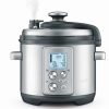 Frying, Grilling & Cooking * | Top 10 Breville The Fast Slow Pro 6 Qt. Slow Cooker | Brushed Stainless Steel Silver