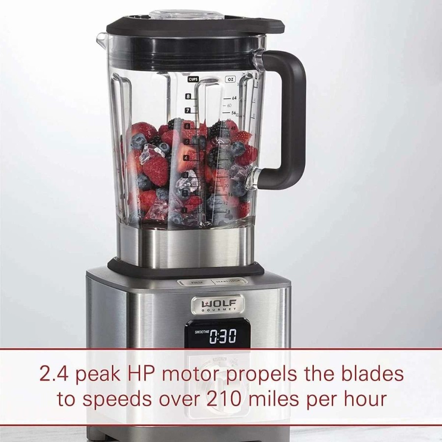 Blending & Drinks * | Wholesale Wolf Gourmet Blender Steel