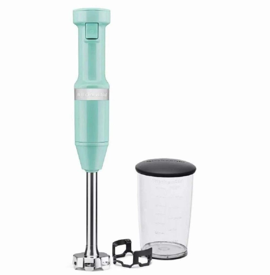 Blending & Drinks * | Buy Kitchenaid Aqua Sky Small Appliances Set | Mini Food Processor, Blender & Hand Mixer Green