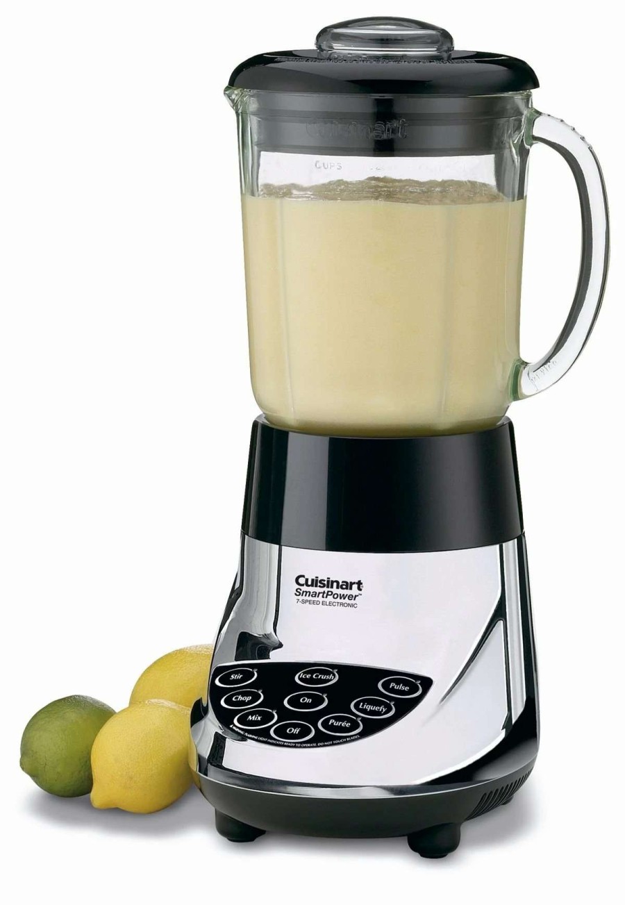 Blending & Drinks * | Wholesale Cuisinart Smartpower 7-Speed Electric Blender Chrome