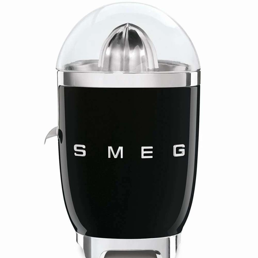 Blending & Drinks * | Promo Smeg Citrus Juicer | Black Black