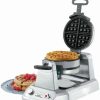 Frying, Grilling & Cooking * | Best Sale Waring Commercial Double Belgian Waffle Maker Silver