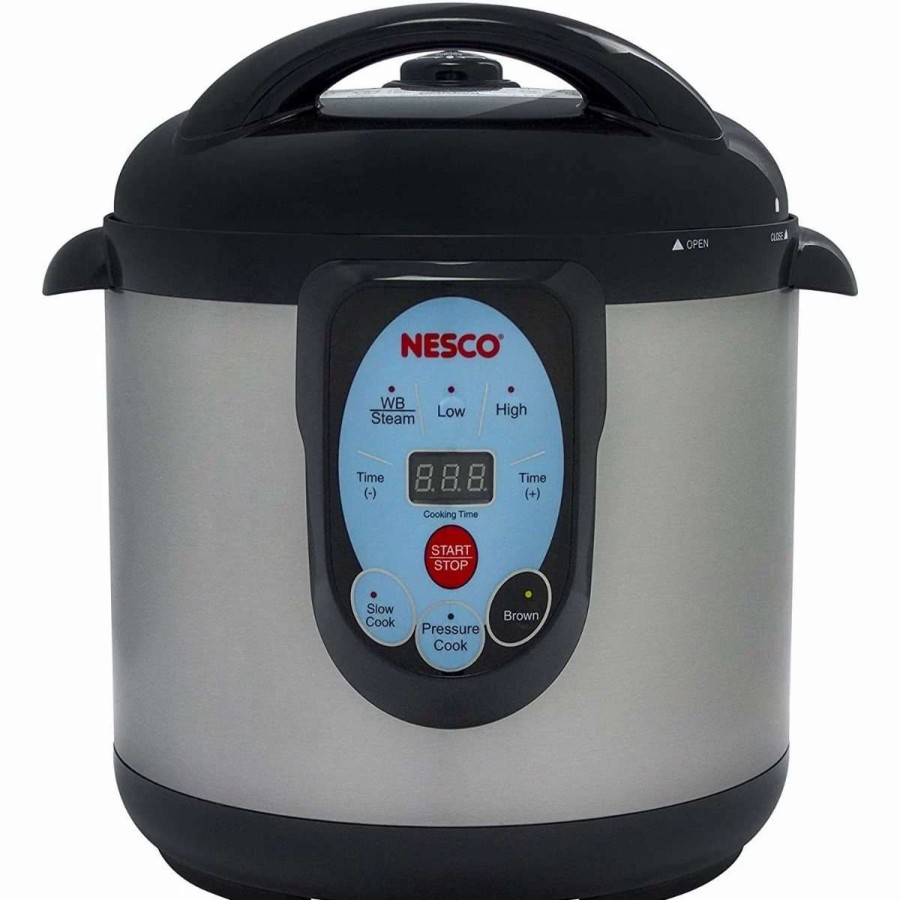 Frying, Grilling & Cooking * | Promo Nesco / American Harvest Nesco Smart Canner & Cooker Black & Stainless