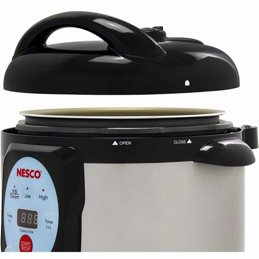 Frying, Grilling & Cooking * | Promo Nesco / American Harvest Nesco Smart Canner & Cooker Black & Stainless