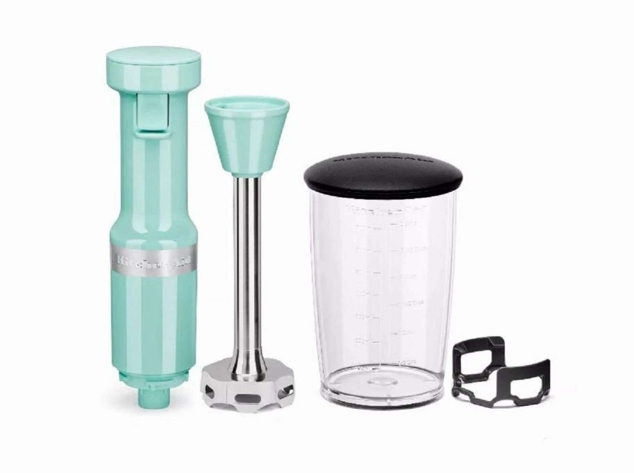 Blending & Drinks * | Promo Kitchenaid Variable Speed Corded Hand Blender | Aqua Sky Blue