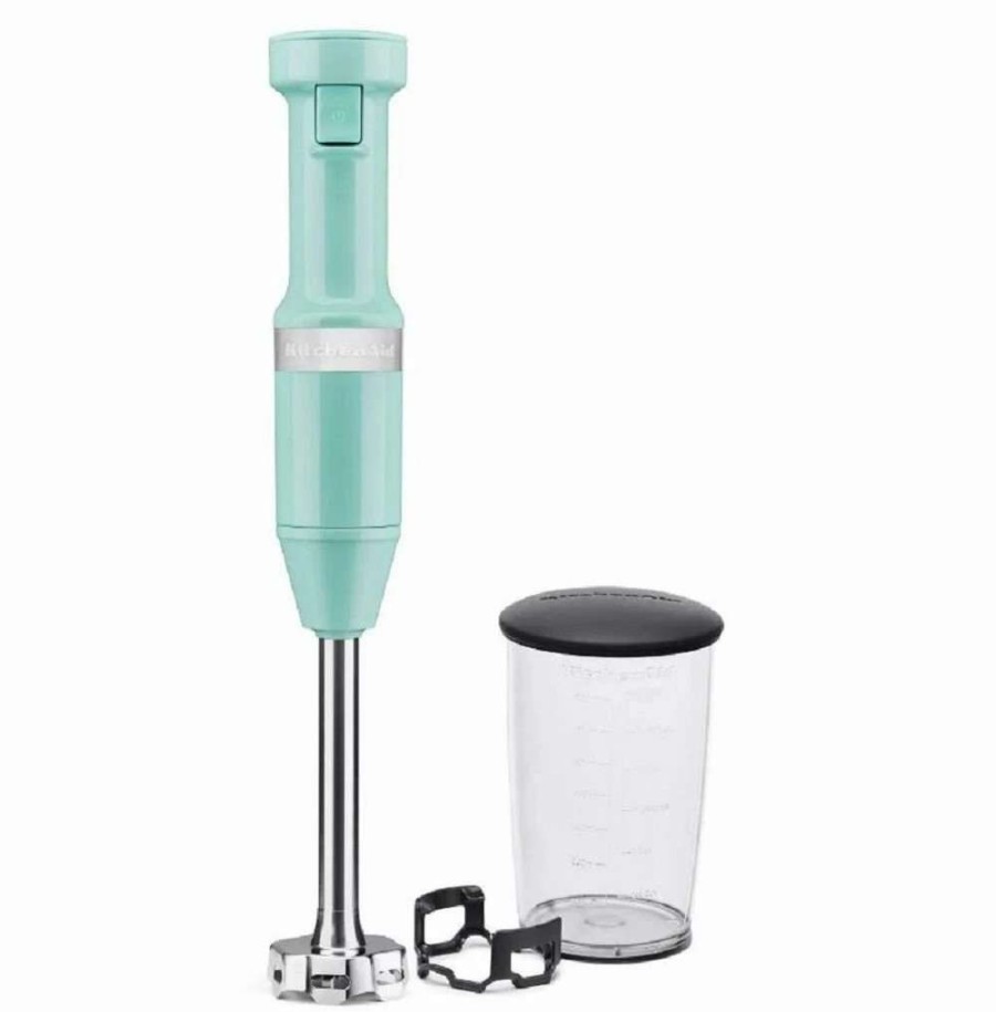 Blending & Drinks * | Promo Kitchenaid Variable Speed Corded Hand Blender | Aqua Sky Blue