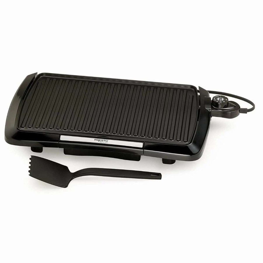 Frying, Grilling & Cooking * | Best Pirce Presto Cool-Touch Electric Indoor Grill Black