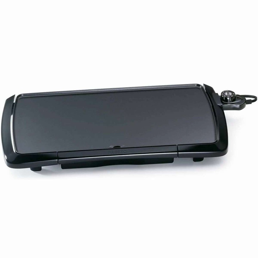 Frying, Grilling & Cooking * | Best Deal Presto Cool-Touch Electric Griddle/Warmer | 10.5 X 20.5 Black