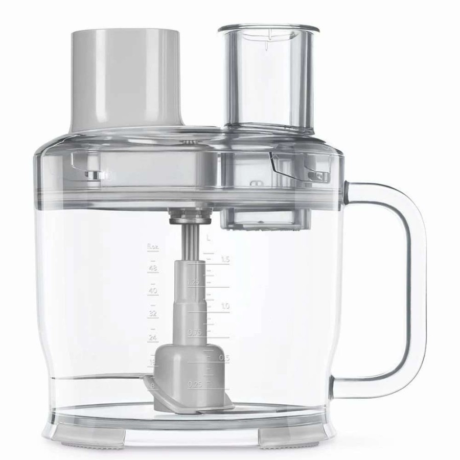 Blending & Drinks * | Brand New Smeg Hand Blender Accessories | Food Processor Attachment Clear, Grey, Stainless Steel