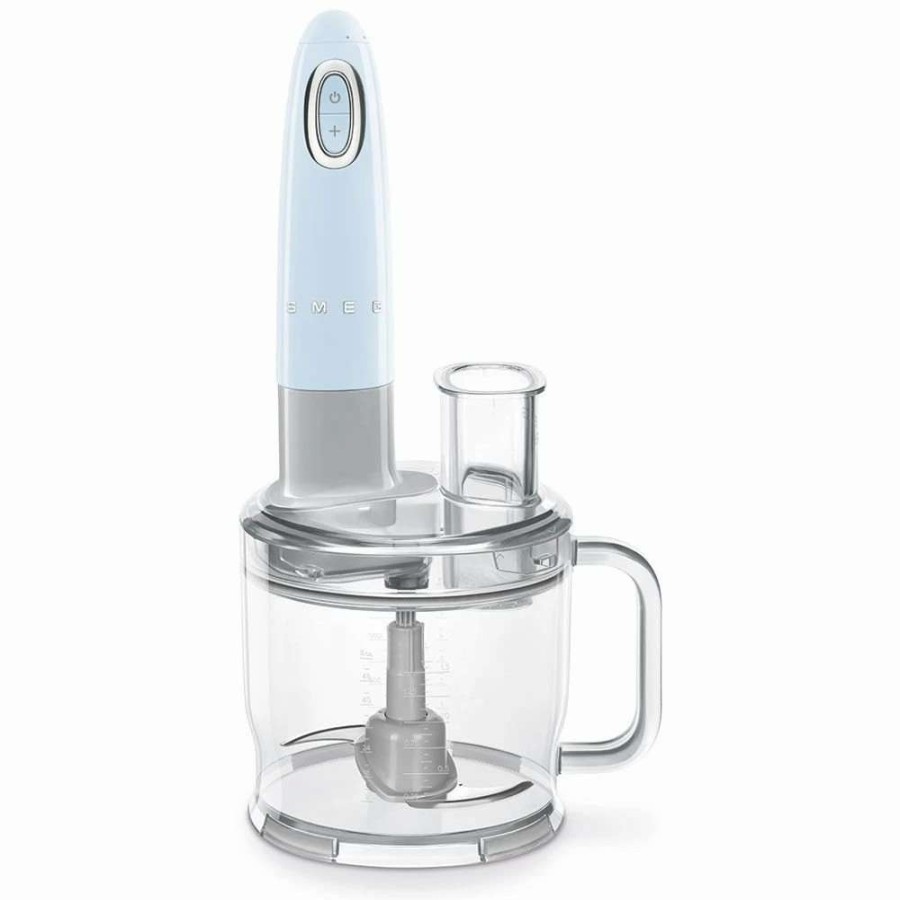 Blending & Drinks * | Brand New Smeg Hand Blender Accessories | Food Processor Attachment Clear, Grey, Stainless Steel