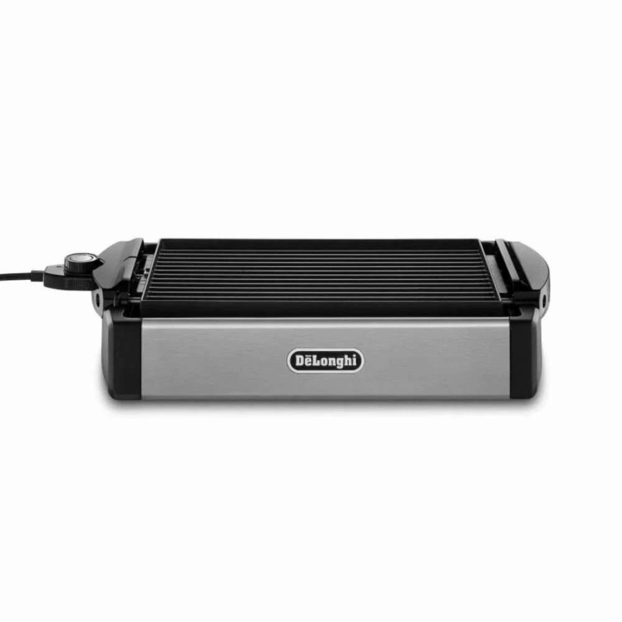 Frying, Grilling & Cooking * | Wholesale Delonghi De'Longhi Reversible Grill & Griddle Black, Silver