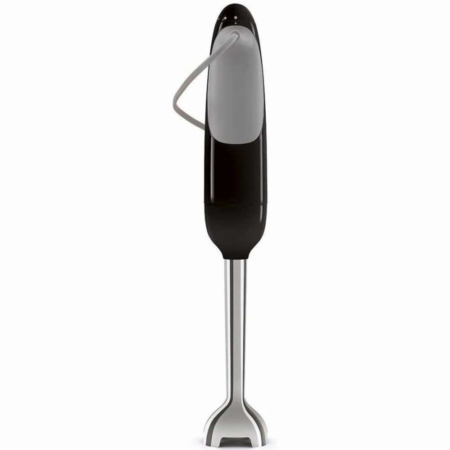 Blending & Drinks * | Outlet Smeg Hand Blender | Black Black, Stainless Steel