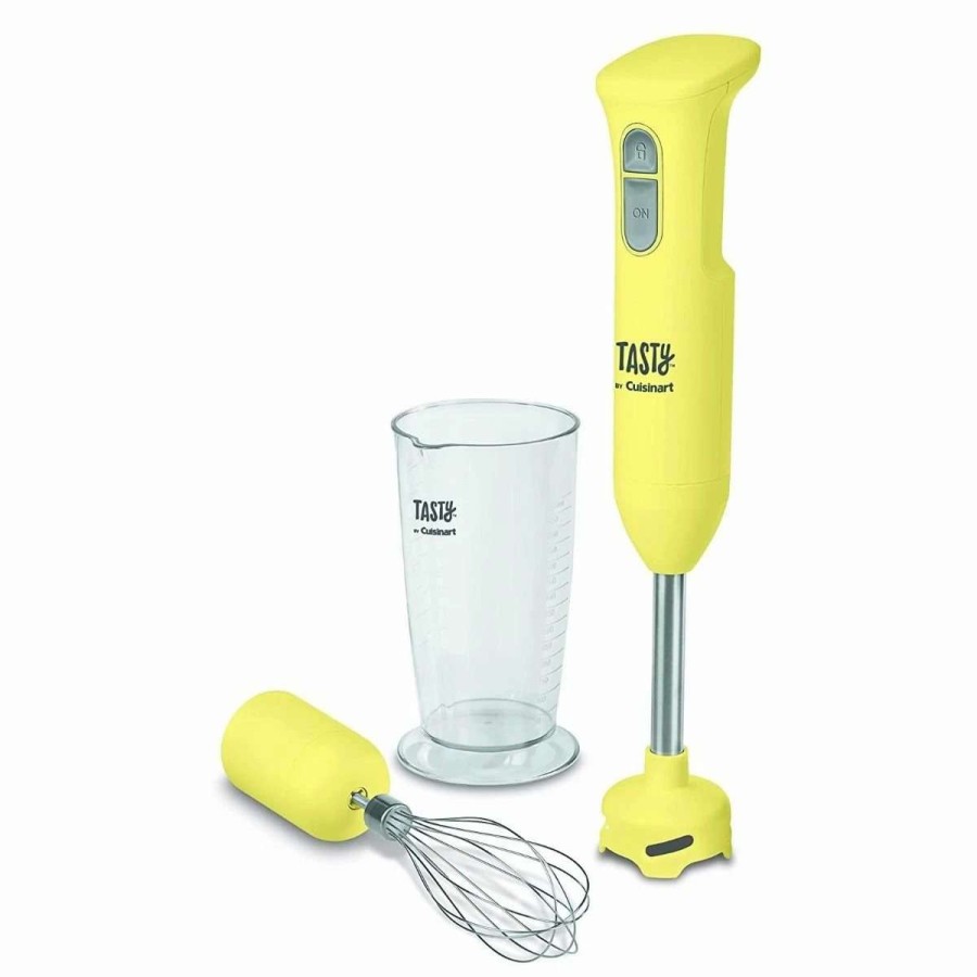 Blending & Drinks * | Hot Sale Tasty By Cuisinart Hand Blender | Yellow Yellow