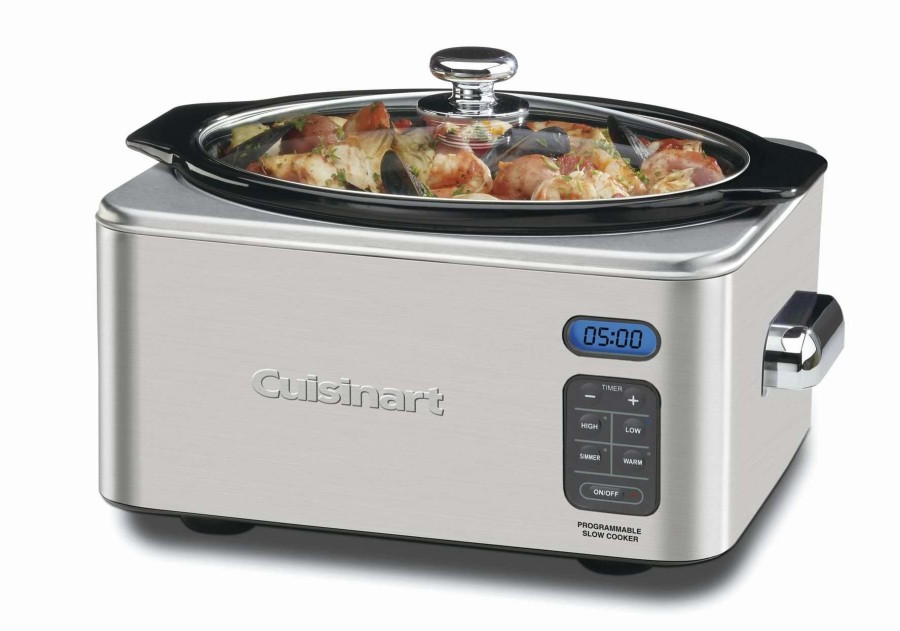 Frying, Grilling & Cooking * | Coupon Cuisinart 6.5-Quart Programmable Slow Cooker Silver